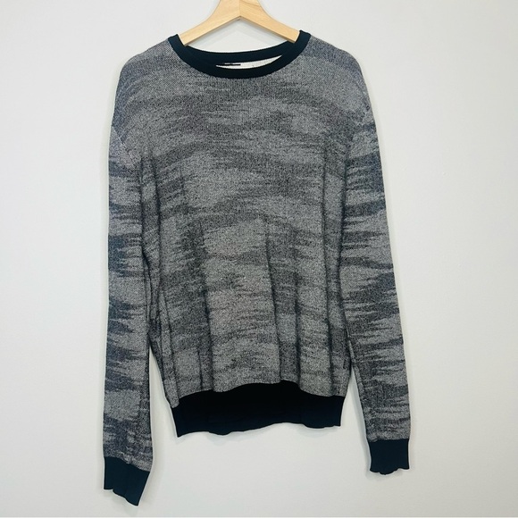 Saturdays NYC Black Cammo Luxury Blend Crewneck M - Picture 2 of 6